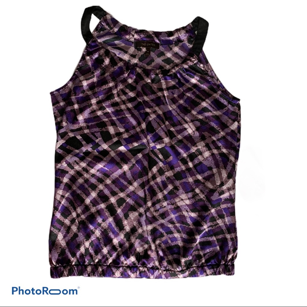 The Limited XS Sleeveless Elastic Hem Blouse